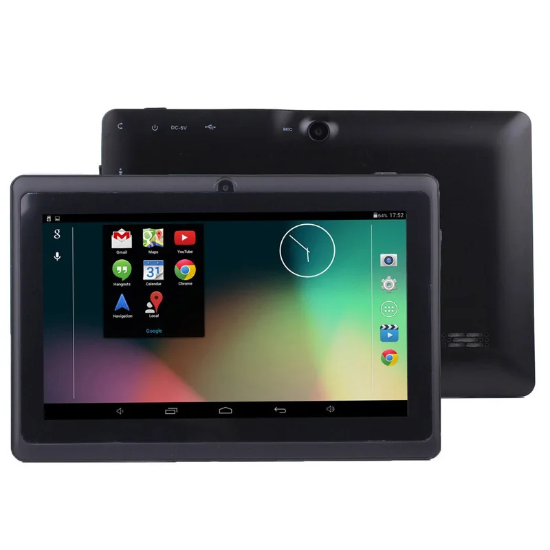 

In Stock Q8 Tablet PC 7 inch HD1024*600 A33 Quad Core Android 6.0 Kids Tablets Education Apk, Black