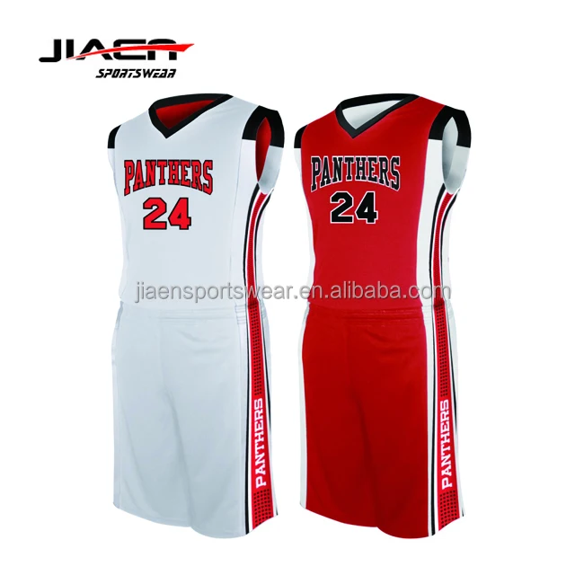 Sublimated Basketball Jerseys/ Red And 
