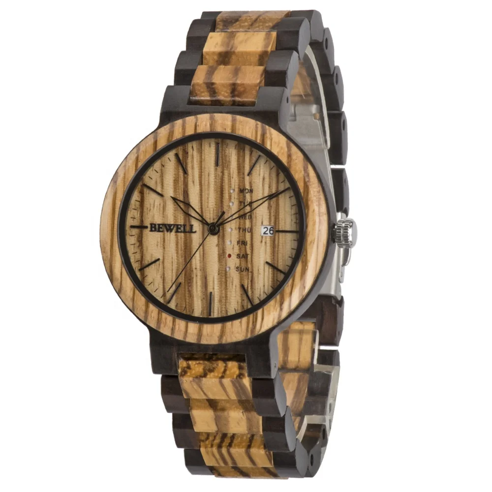 

New Design imported wood Japanese movement watches original battery life water resistance quartz watch