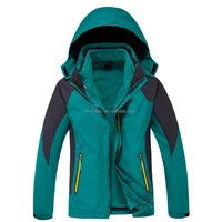 

Custom Men's Outdoor Ski Jacket Windproof Waterproof Hiking Jacket with Polar fleece inner Winter