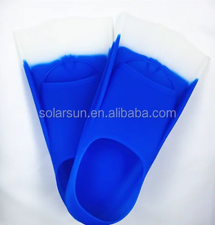 Custom Swim Fins Diving Snorkel Rubber Spearfishing Short Fins Silicone Mermaid Flipper For Kids And Adult