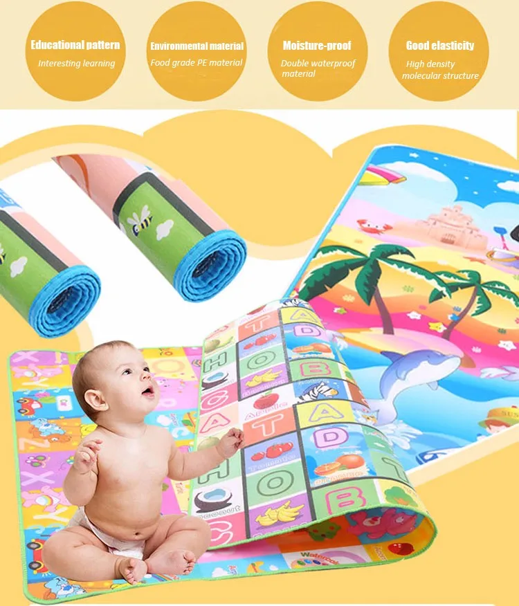 Newest Child Mat Babies Toys And Games Double Sides Printing Epe Baby Crowl Kid Cushion Play