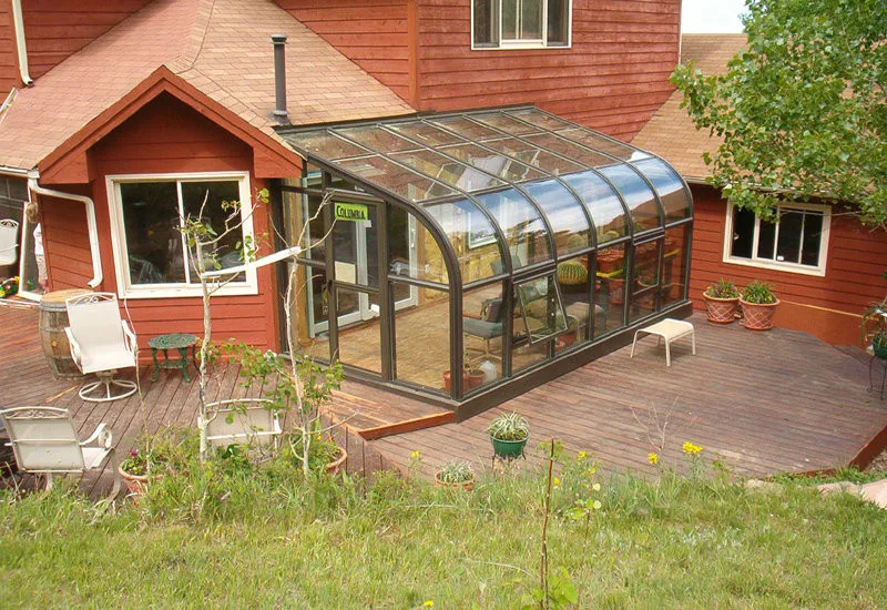 Aluminum Sunroom Mini Glass Backyard Greenhouse Kits Verandas Uk Buy