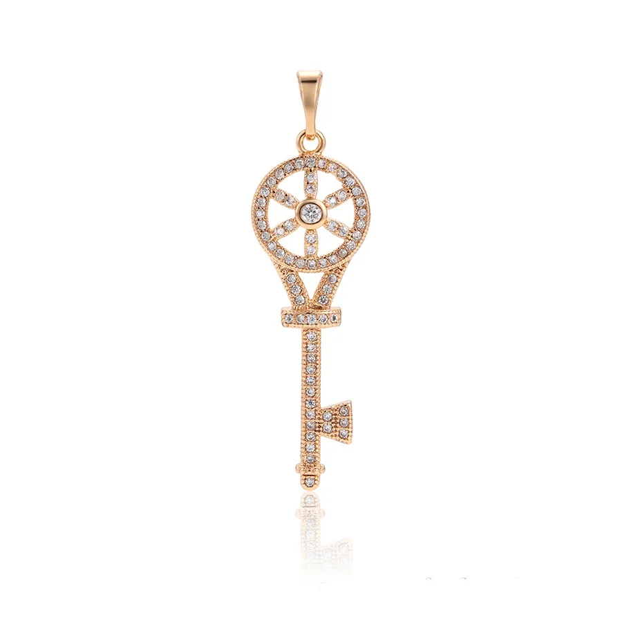 

33936 xuping jewelry fashion 18K gold plated wheel shaped pendant