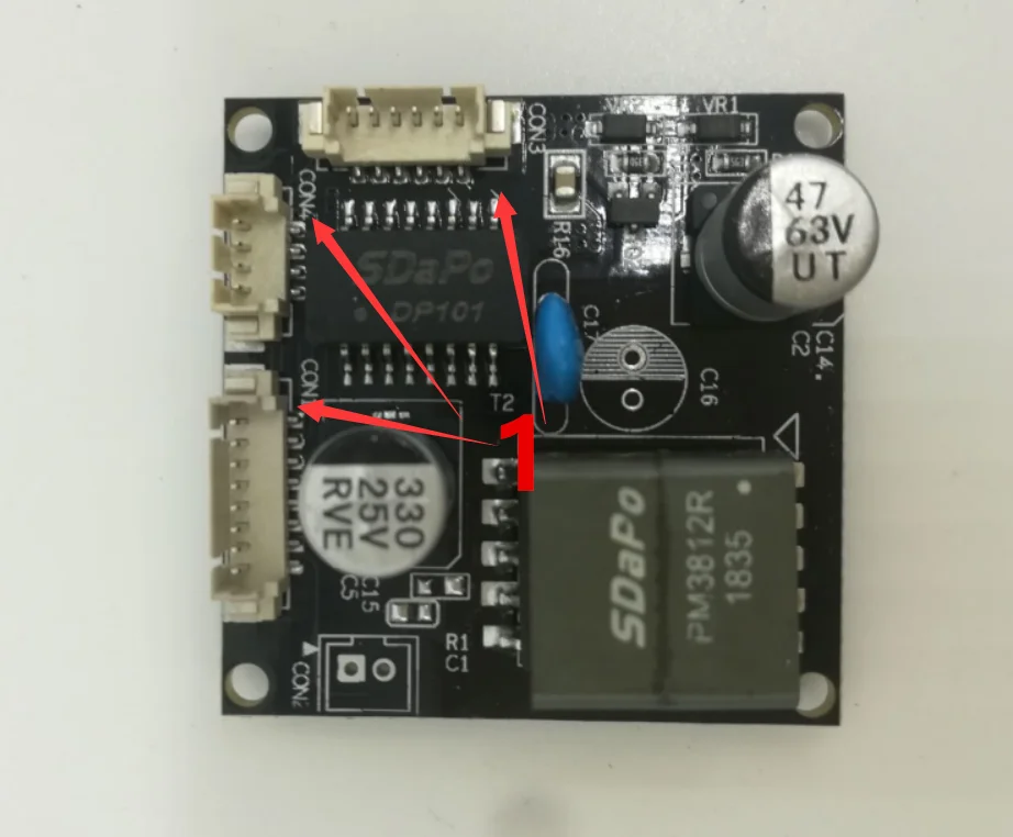 SDAPO PM3812R V2.0 PD  poe ip camera module 48V to 12V1A poe module