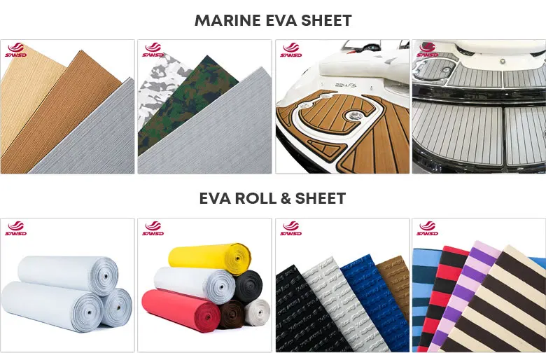 Synthetic Teak Decking custom non-skid rubber vinyl eva flooring sheet for boat 
