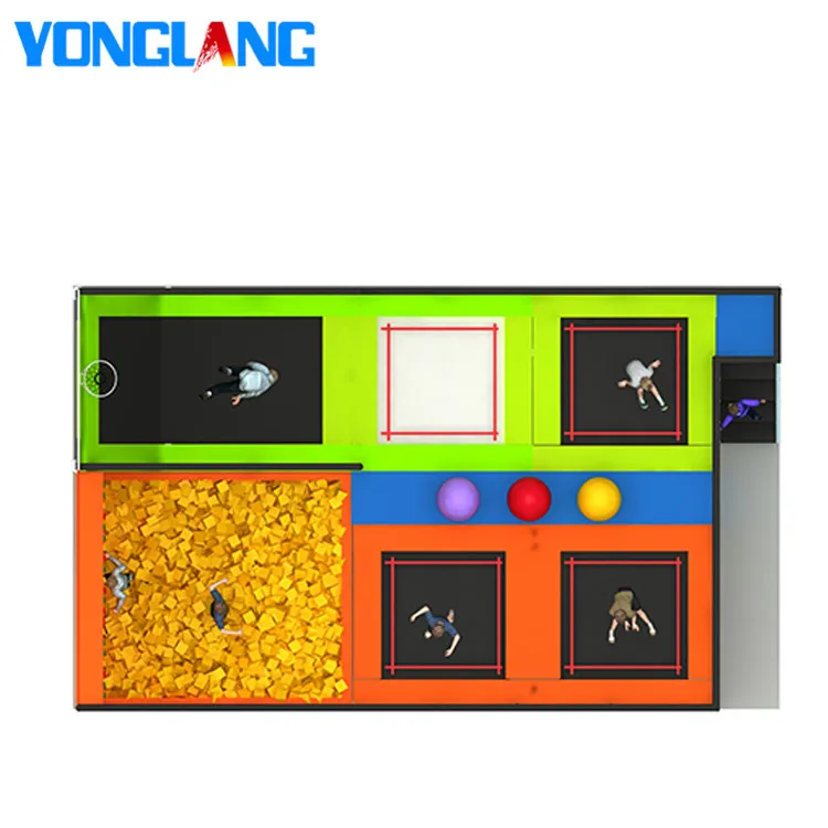 Yl25811 Indoor Commercial Trampoline Parks Sales,Trampoline