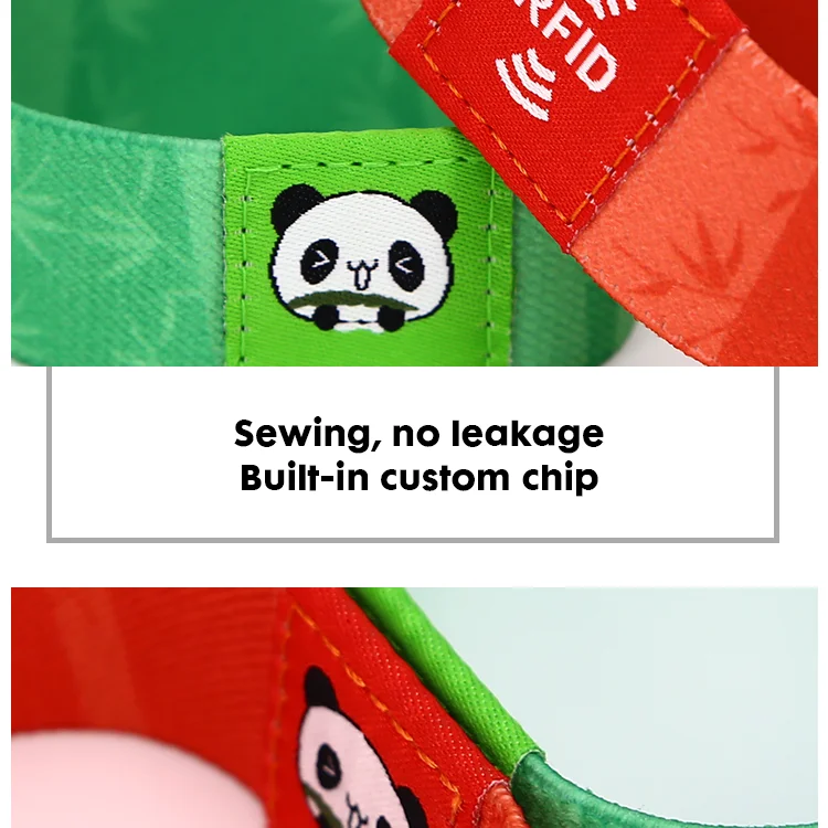 New Style NFC Elastic Fabric Bracelet Woven Customized RFID Wristband - detailed image 5
