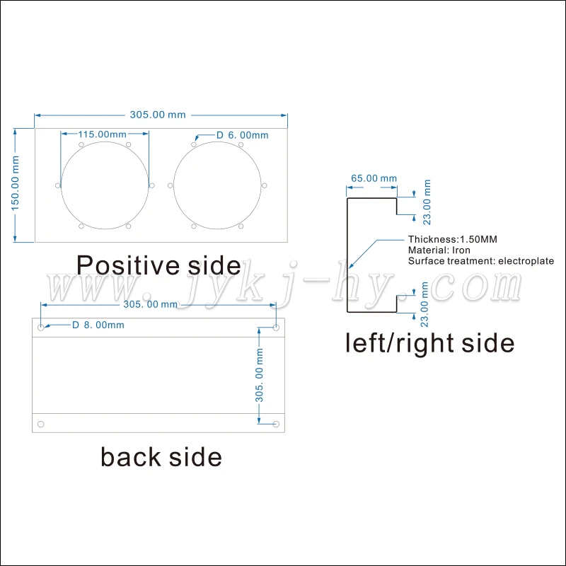 4 Inch round marker light hole for truck trailer