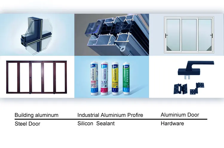 Best Selling Single Pane Panel Sliding Glass Doors Aluminum Veranda Thermal Break Sliding Door