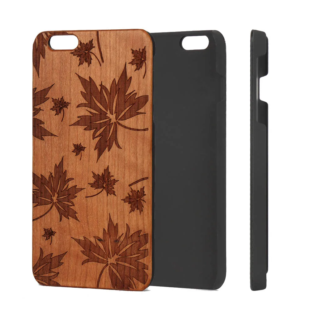 

Hot Selling Durable Natural Wooden PC Hard Phone Cases Shockproof Case For iPhone 13 12 Promax 11 Pro, Optional