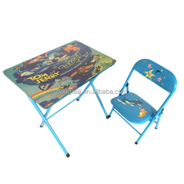 Metal Frame Foldable Kids Studying Table And Chair Dt 18 Folding Set Writing Study Metal Frame Foldable Kids Studying Table And Chair Dt 18 Folding Set Writing Study
