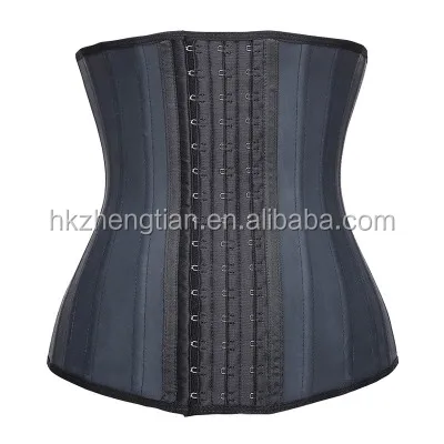Latex Waist Training Cincher Corset 25 Steel Boned Workout Body Shaper For Women