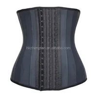 

Latex Waist Training Cincher Corset 25 Steel Boned Workout Body Shaper For Women