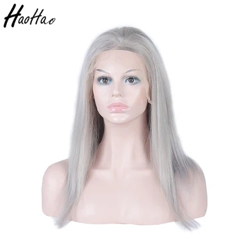 Delivery Higher Quality Fast Lace Front Silver Grey Human Hair