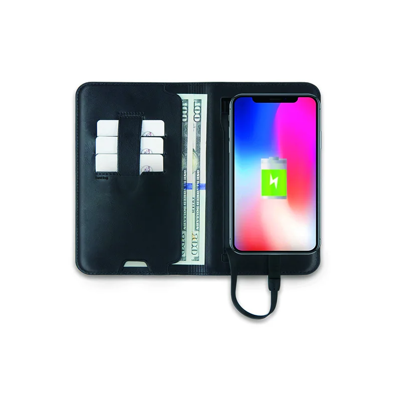 

ZHUSE 2019 new arrivals custom smart wallet portable charger power bank