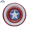 Yiwu Wholesaler Captain America Inflatable Shield Water Tower Toy Pool Bed Plastic Custom Logo Pool Floats