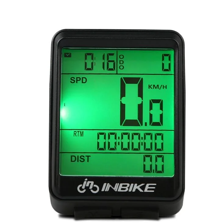 
English Wired Or Wireless Mileage Measurement Backlight Bicycle Computer 