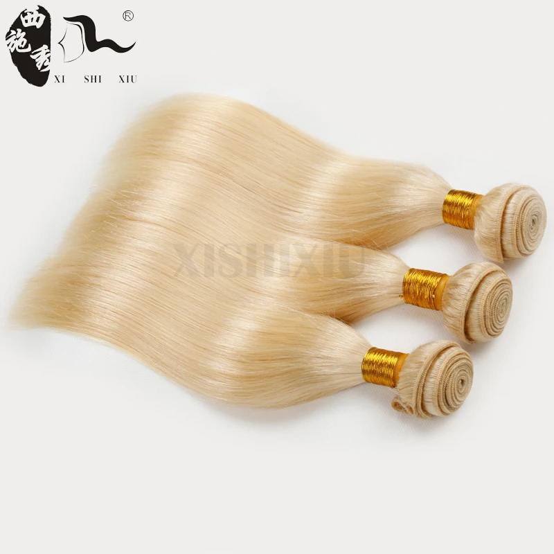 

Golden Supplier virgin blonde brazilian hair weft