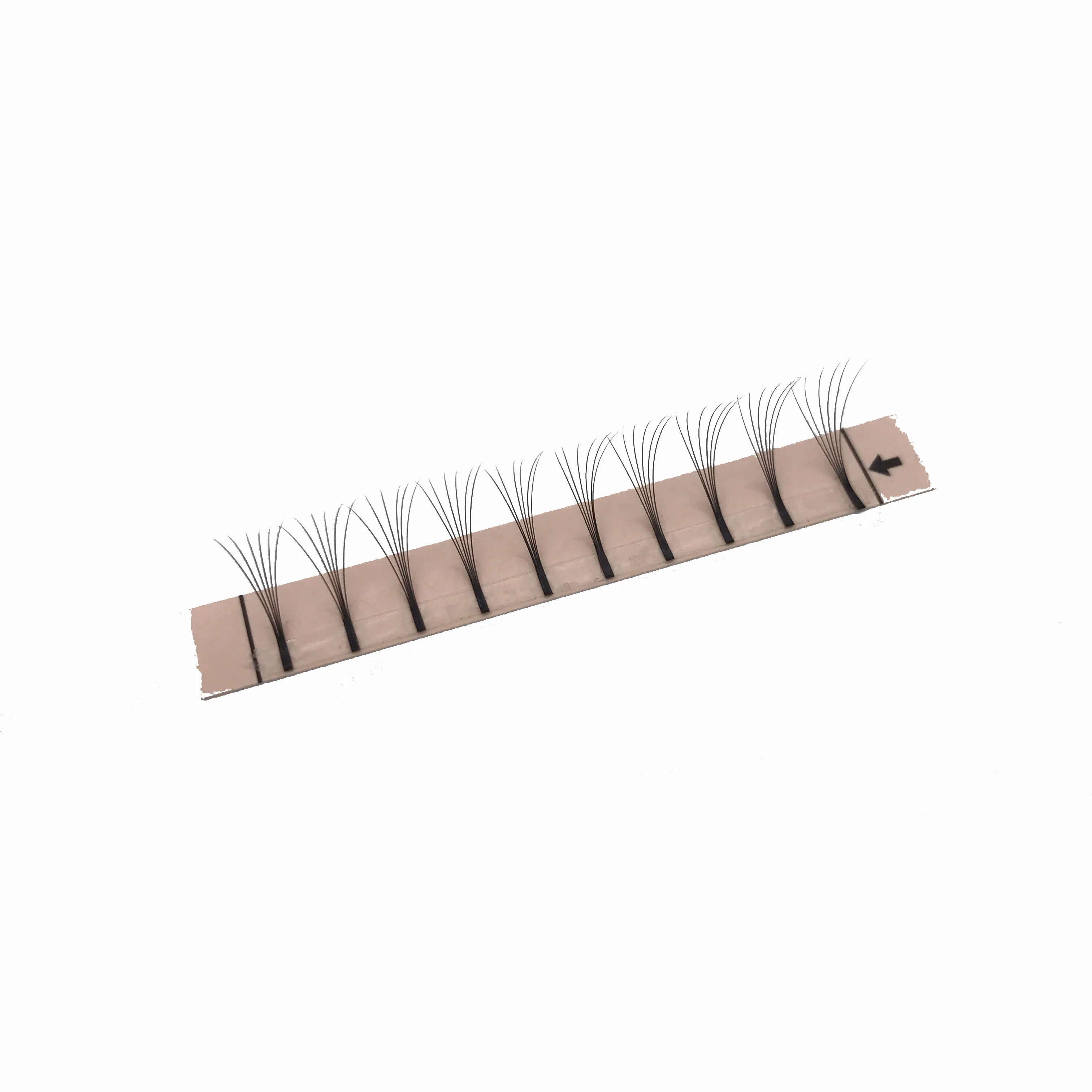 

Wholesale premade fans eyelash extensions 0.07mm C curl 6D Russian volume lashes, Black