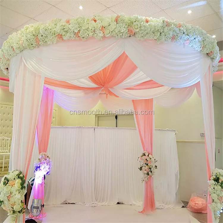 Factory Oem Design Cloth White Wedding Decoration Stage Backdrops