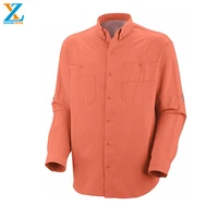 

2019 Newest Design of Fishing Shirt, Anti-UV, Breathable Cotton Material, Mens fishing shirt with light green color