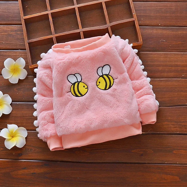 

Zhejiang Wholesale OEM high quality toddler pullover newborn baby Warm Winter sweater Cute Bees Decoration for 6-12 months baby