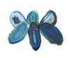 WT-G089 Wholesale Cabochon slice agate stone with drill hole