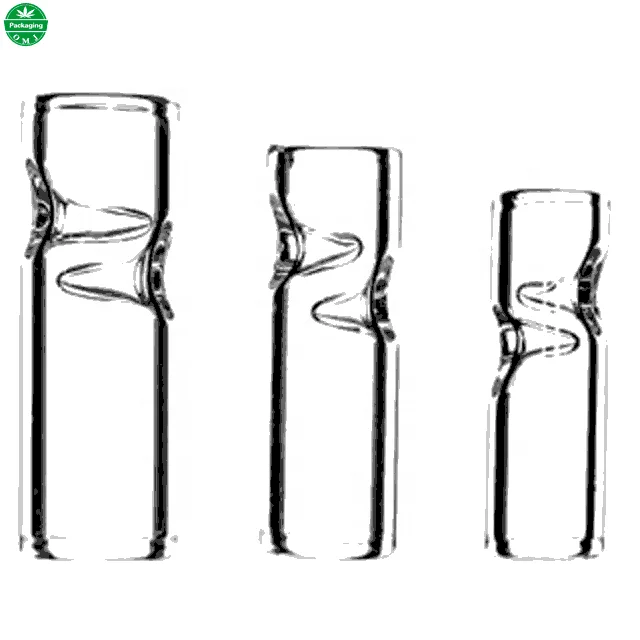 

8x33mm Glass Tip Mouthpieces Cigar Glass Holder for Joint Smoking, Customized