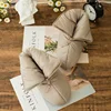 Hot fashion design home cheap bedroom winter feather shoes