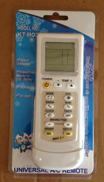 New Universal AC Remote Control for Air Conditioning Part air Conditioner Spare Parts Air Conditioner Remote Control