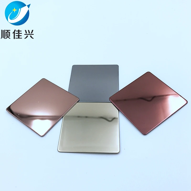 Grade 304 Hairline Finished Color Stainless Steel Plate