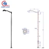 steel highway luminaire post extendable self-curve post