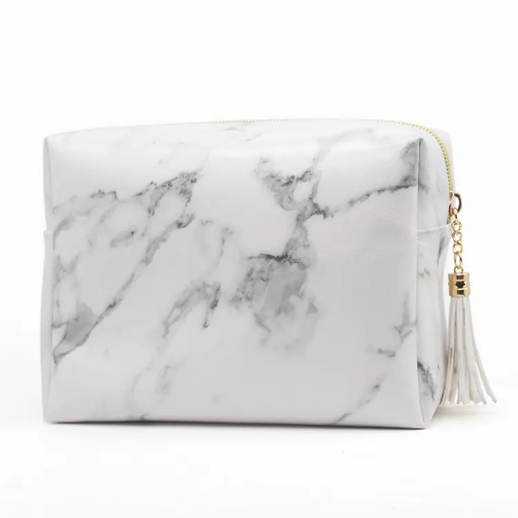

LYMECH sale luxury tassel korean large marble stone storage toiletry makeup cosmetic bag box pouch case organizer manufacturers, Multi colors