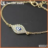 Evil Eye Bracelet With Gold Satellite Chain , Evil Eye Jewelry, Celebrity Inspired jewelry