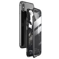 

Full Cover Magnetic Case Shockproof Double Tempered Glass Cover Protective Mobile Phone Case for iPhone 7/8 plus X/XS/XR/XS MAX