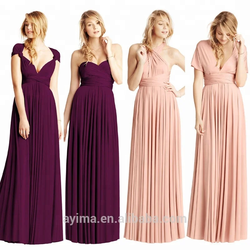 

NEW Style Womens Wrap Long Maxi Dress Bridesmaid Infinity Convertible Dress