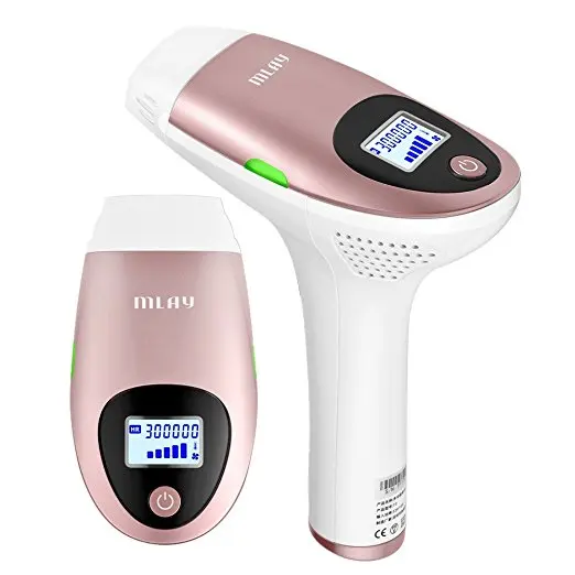 

Mlay Skin Rejuvenation Acne Clearance Lamp Best Ipl Hair Laser Removal At Home With 500000 SHOTS, Pink blue green