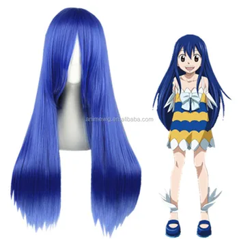 high quality blue wig