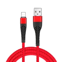 

TOENMAN 8pin Mobile Phone Charger Data Cable for iphone Micro Type-C Fast Charging Nylon USB Cable Wire Cord