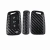 2019 Black Soft Carbon fiber Look Remote Car Key Case Bag Cover FOB 3 Buttons New Style Fit For VW Golf 7 Mk GTI
