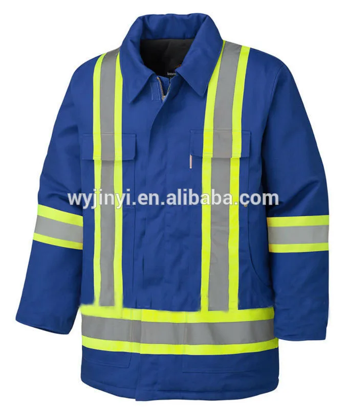 hi vis blue jacket