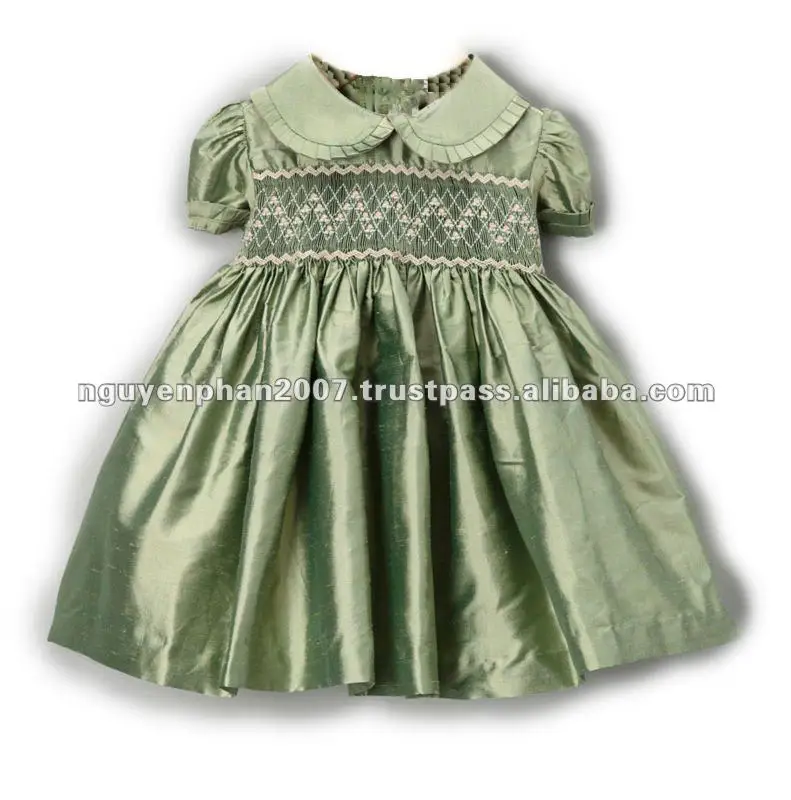 Silk Smocked Dress