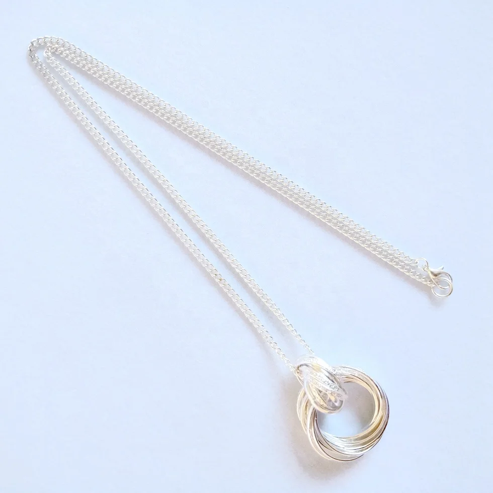 Fashion top design circles set pendant necklace for women gender