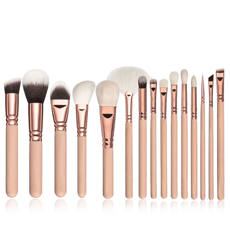 

Makeup Brushes Set 15Pcs Professional Synthetic Cruelty Free Bristles Foundation Powder Blush Cosmetic Brushes In Stock, N/a