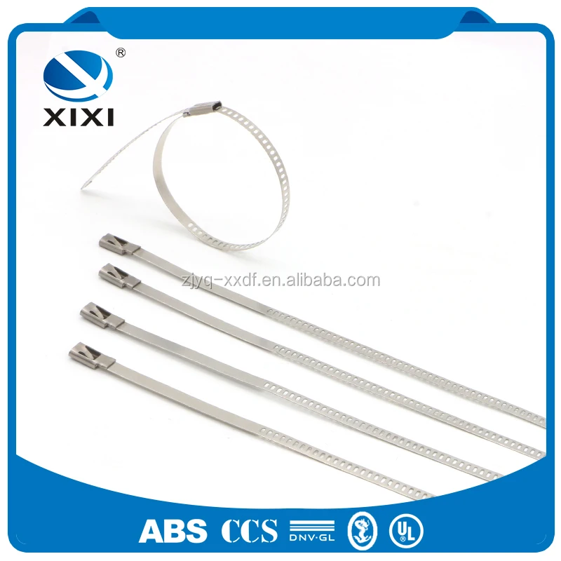 
Self Locking Stainless Steel Metal Cable Zip Ties Uncoated 
