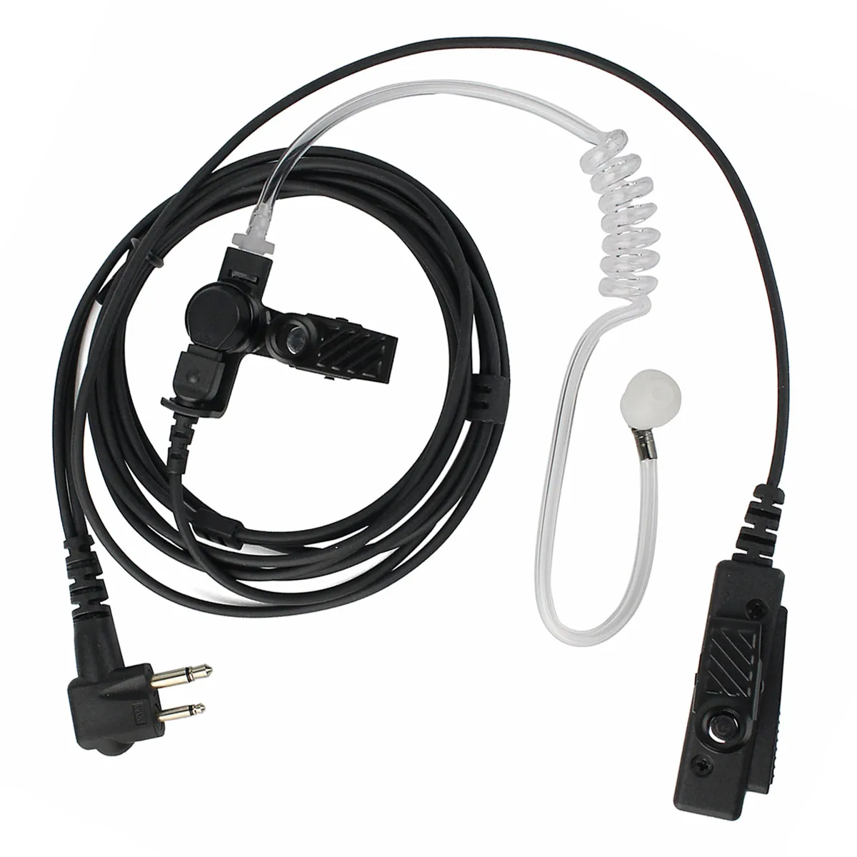 

Retevis 2Pin Radio Air Tube Throat Mic Headset Earpiece for Motorola GP88 300 2000 CT150 P040 PRO1150 SP10 XTN500 (M1 connector)