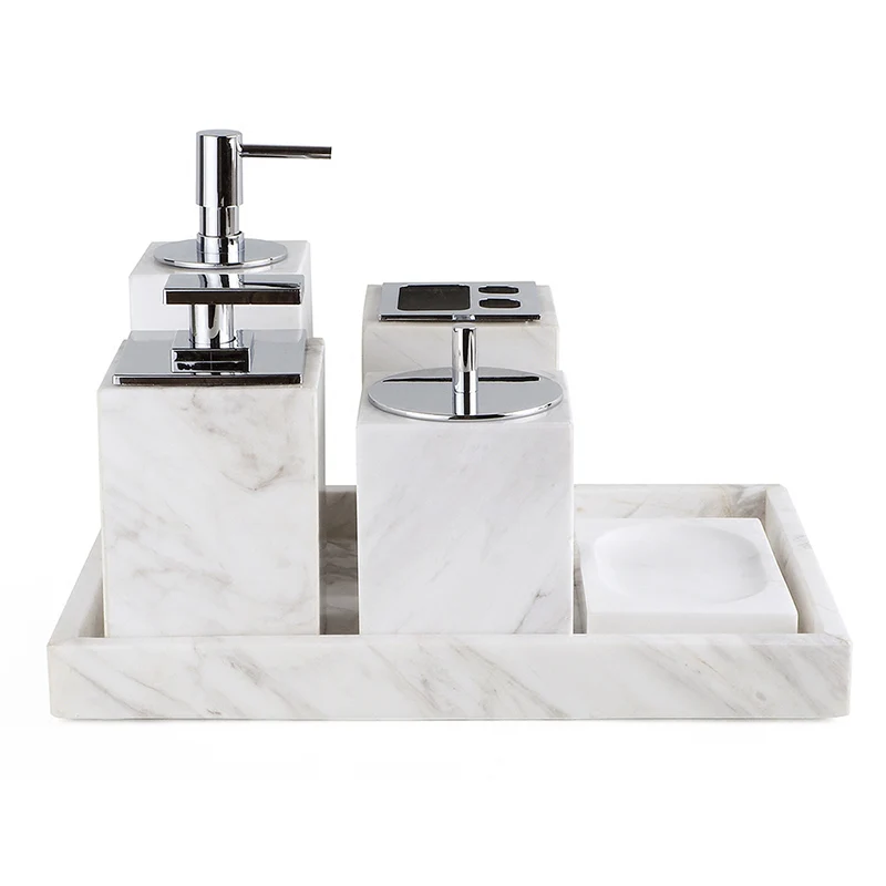 

Luxury marble lotion dispenser,Bathroom Wholesale White Accessory Toilet Set Sanitary Ware,gold oil tape marble soap dispenser