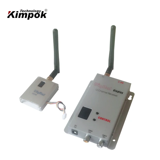 

2.4Ghz 8km FPV/UAV Wireless Video Transmitter 400mW Real-time Analog AV Transmitter and Receiver 12 Channels