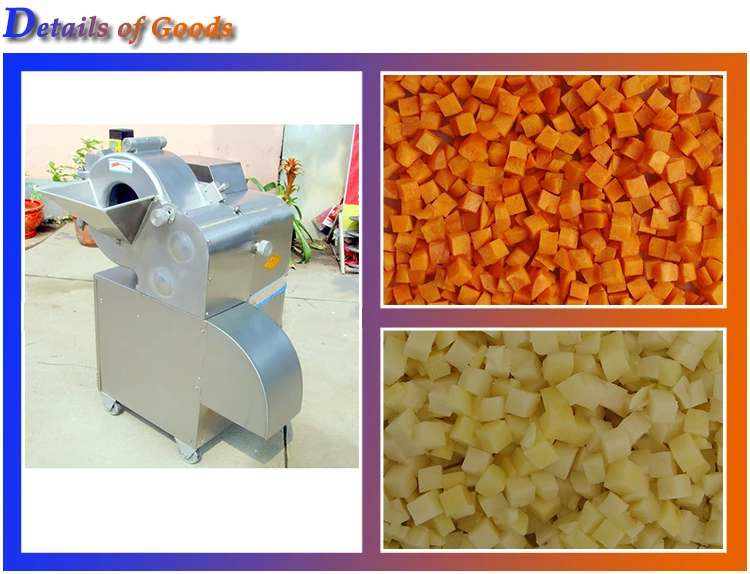 Fruits And Vegetables Dice Processing Machine And Potato Slice Machine